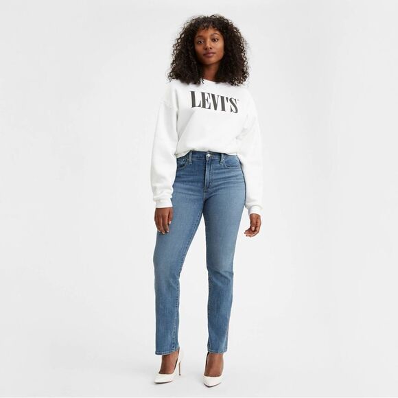 LEVI’S 724 HIGH RISE SLIM STRAIGHT WOMEN'S JEANS SIZE 32 - Picture 1 of 8